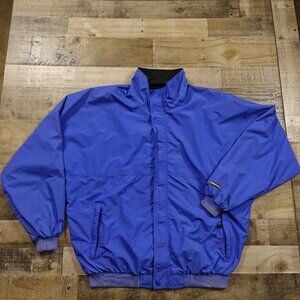 Helly Hansen Insulated Windbreaker Jacket Men’s 3XL–4XL Blue Black Lined Vintage